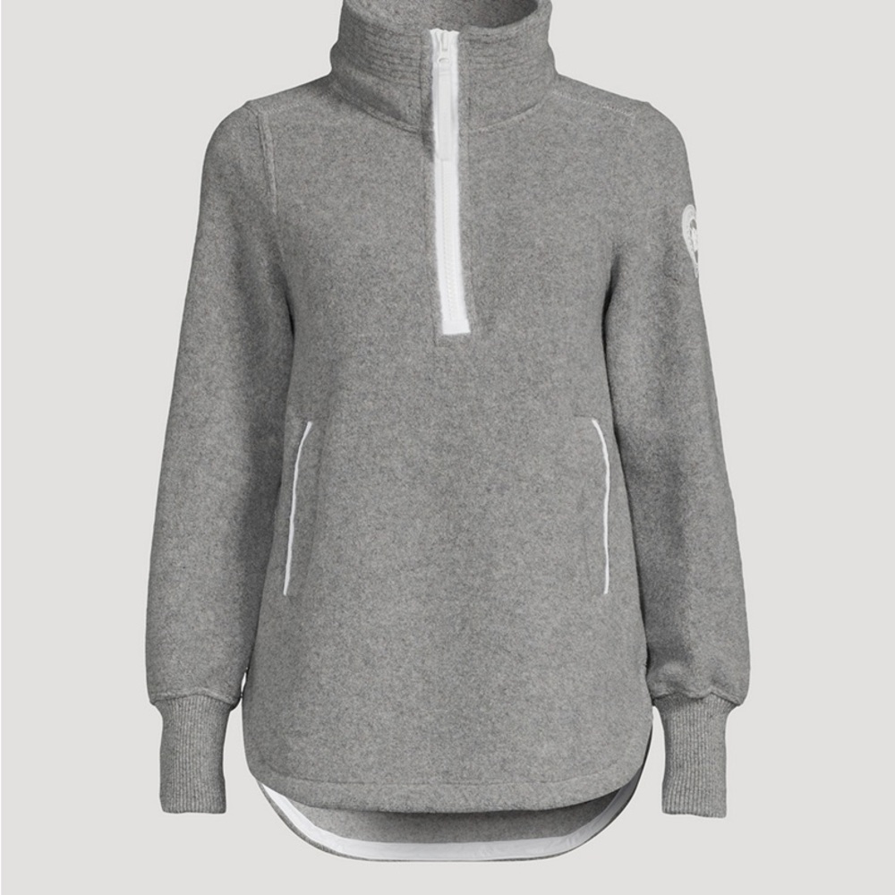 SOLD ❌ Canada Goose Gray Half-Zip Pullover Sweater